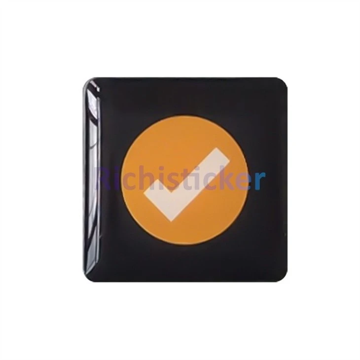 3D Epoxy Resin Sticker Dome