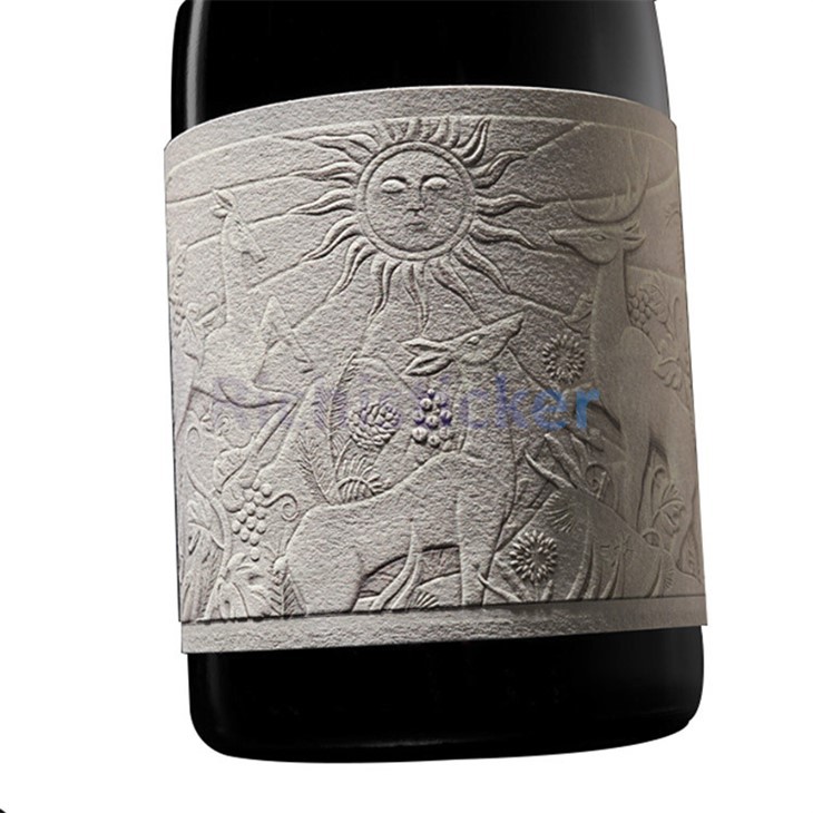 Reljeefne veini UV pronksikleebised siidipaber